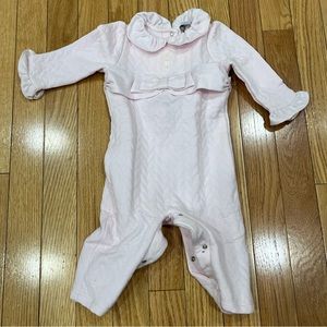 Patachou Pink Baby Girls Romper With Bow